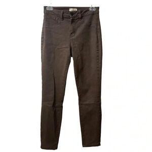 L’Agence Marguerite Coated Jean. Color Espresso. Size 25.